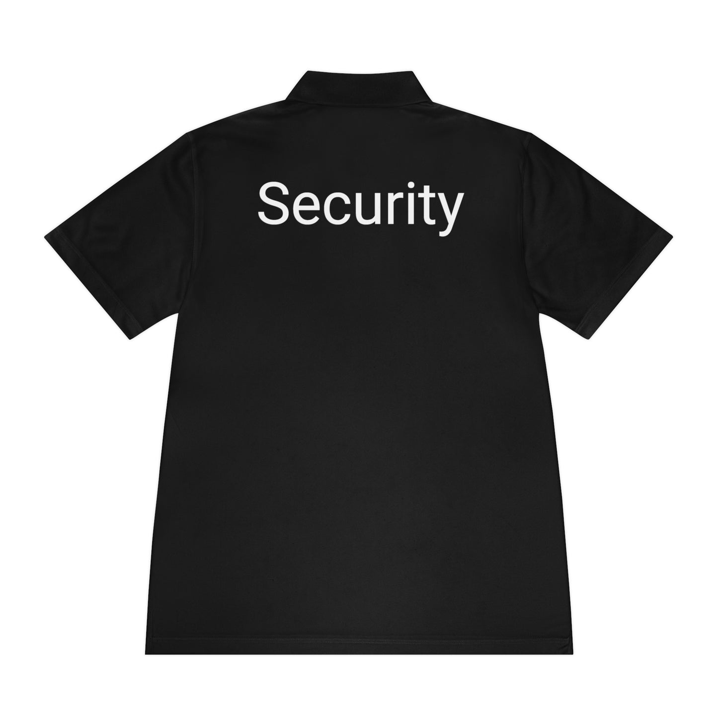 Men's Sport Polo Shirt-Security Aufdruck