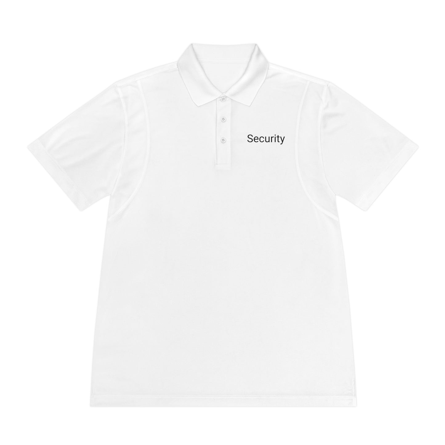 Men's Sport Polo Shirt-Security Aufdruck