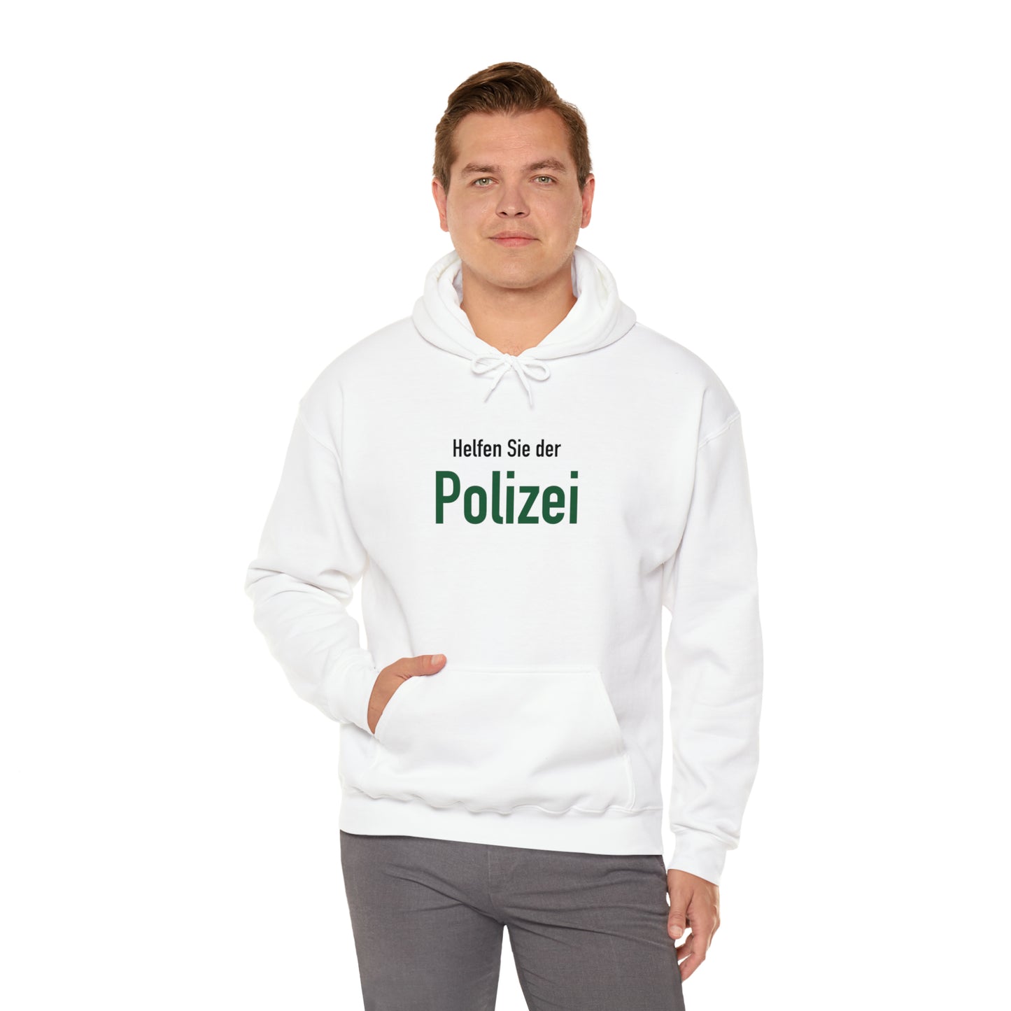 Unisex Heavy Blend™ Hooded Sweatshirt (Helfen Sie der Polizei)