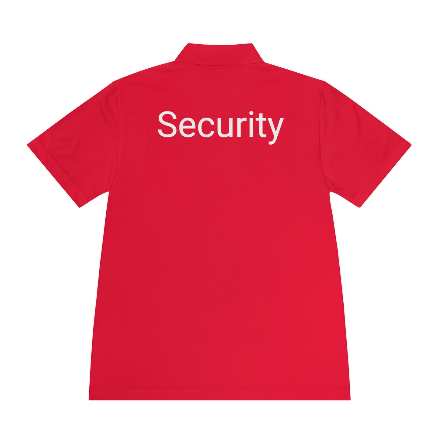 Men's Sport Polo Shirt-Security Aufdruck