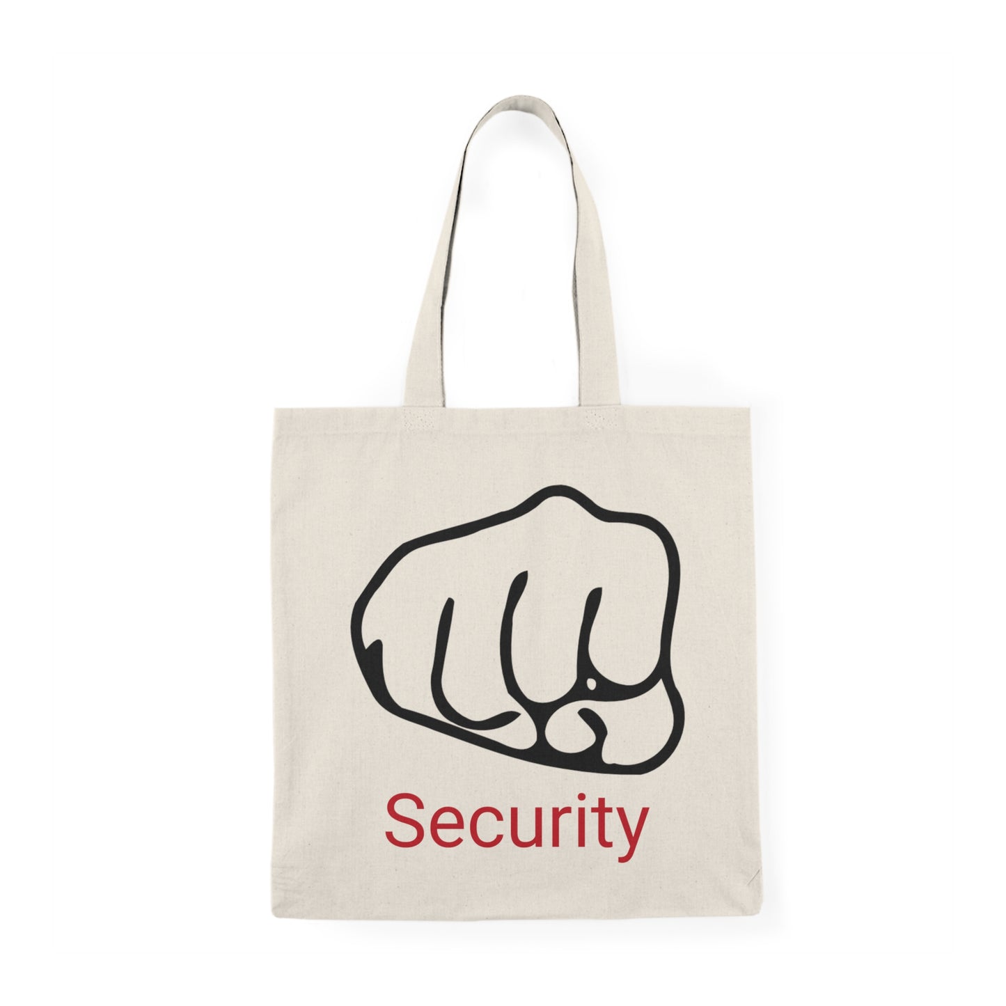 Natürliche Tragetasche "Schlagfertiger Security"