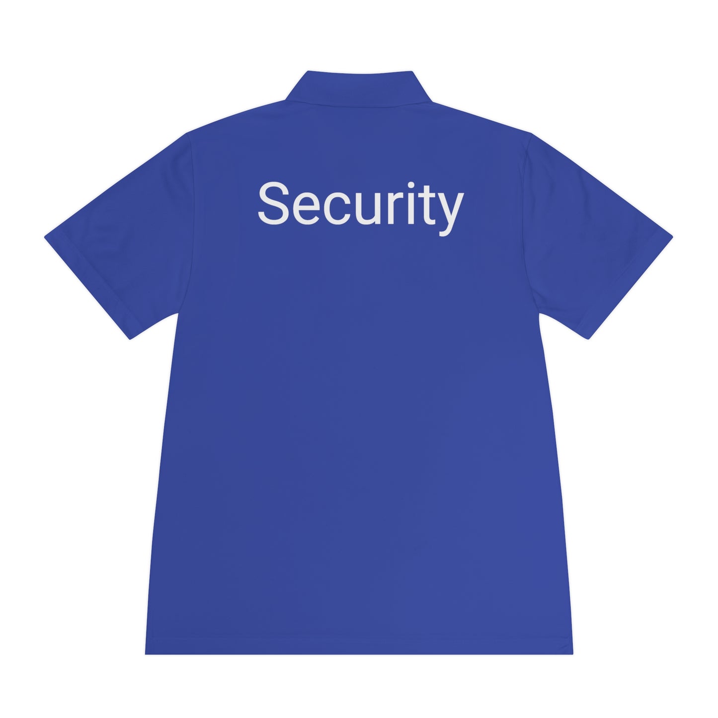 Men's Sport Polo Shirt-Security Aufdruck