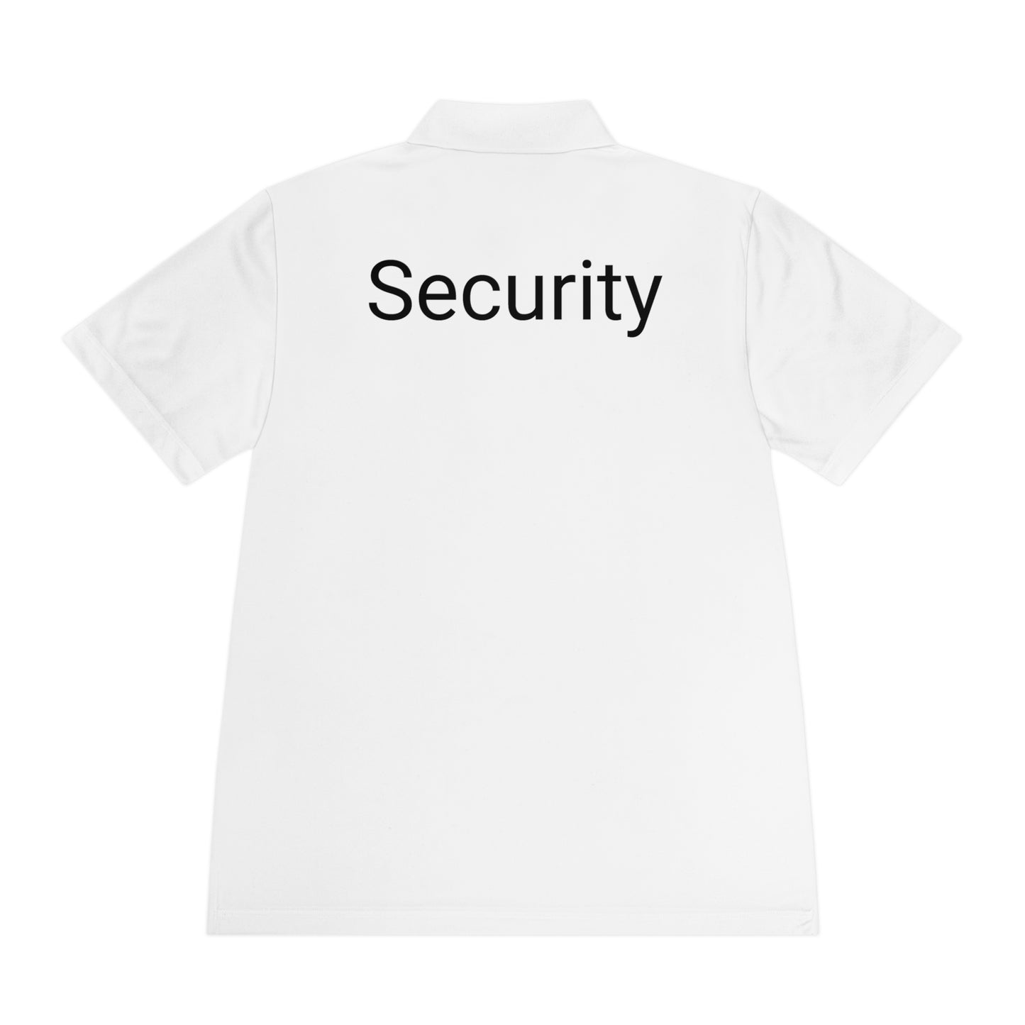 Men's Sport Polo Shirt-Security Aufdruck