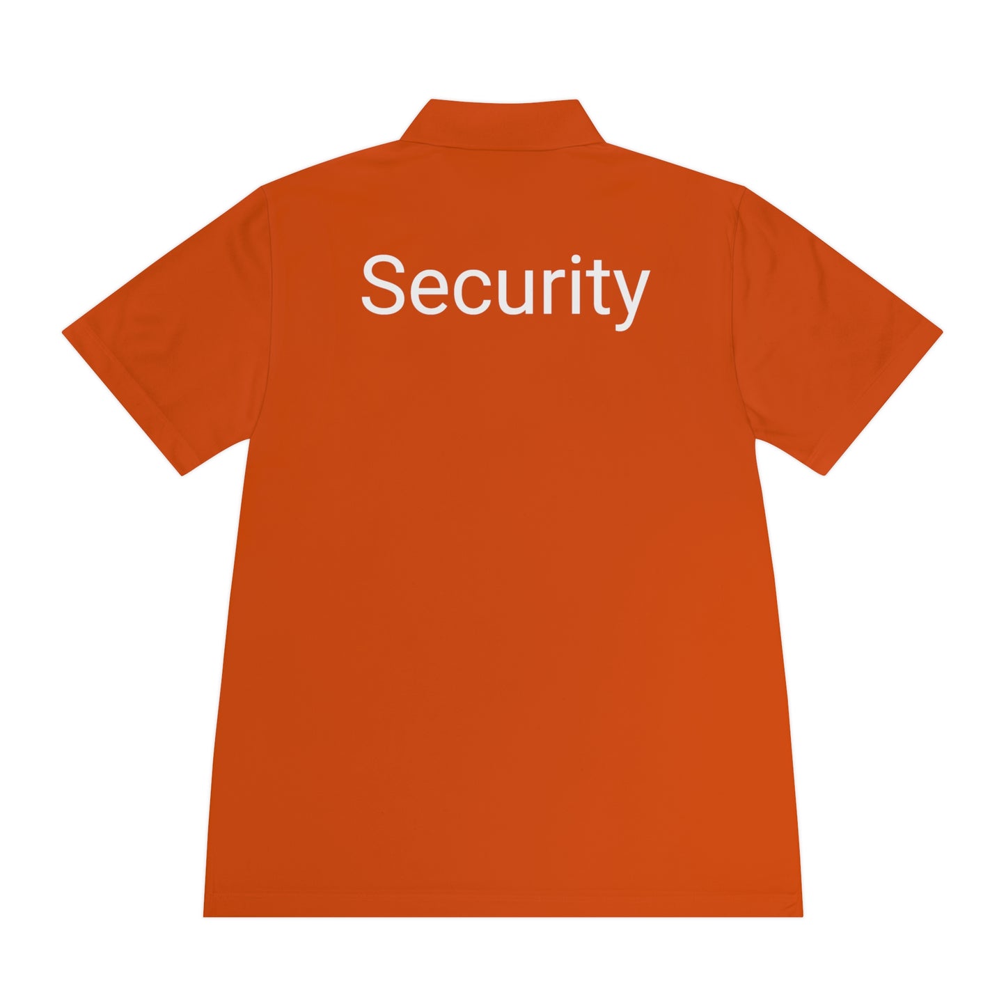 Men's Sport Polo Shirt-Security Aufdruck