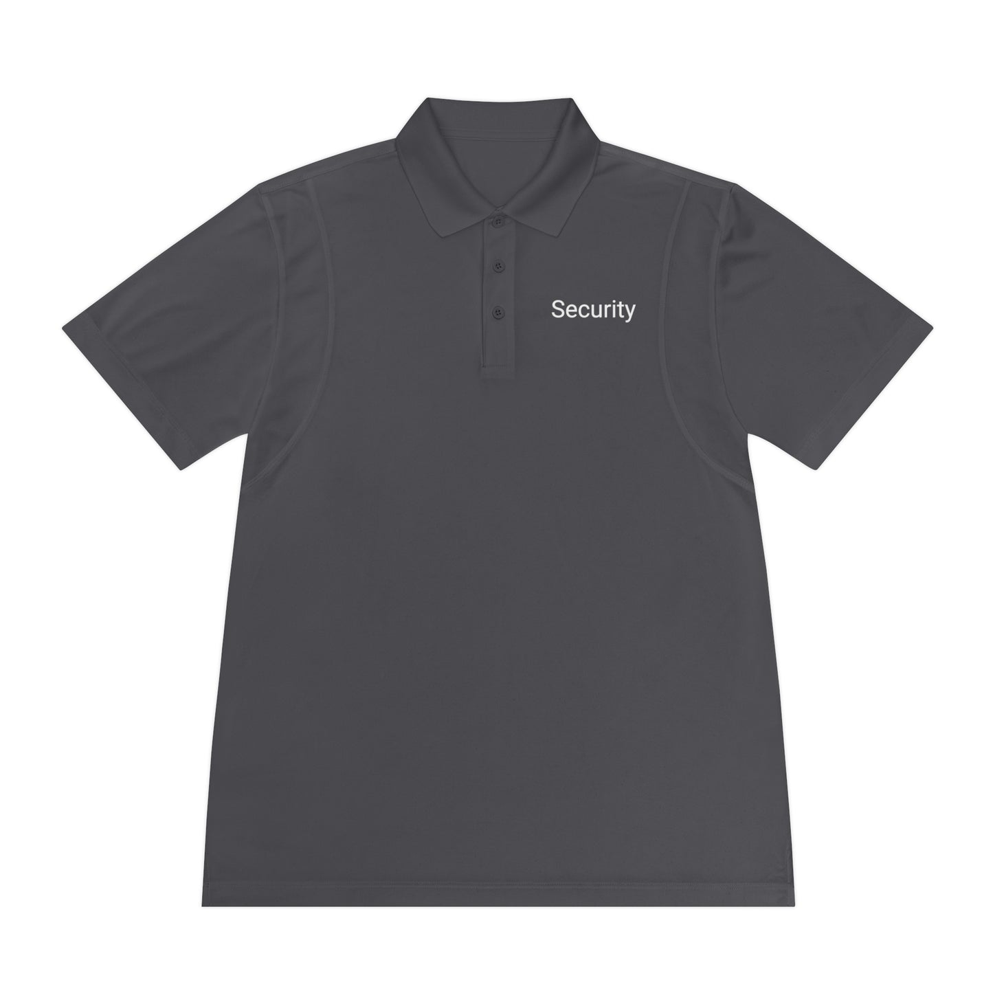Men's Sport Polo Shirt-Security Aufdruck
