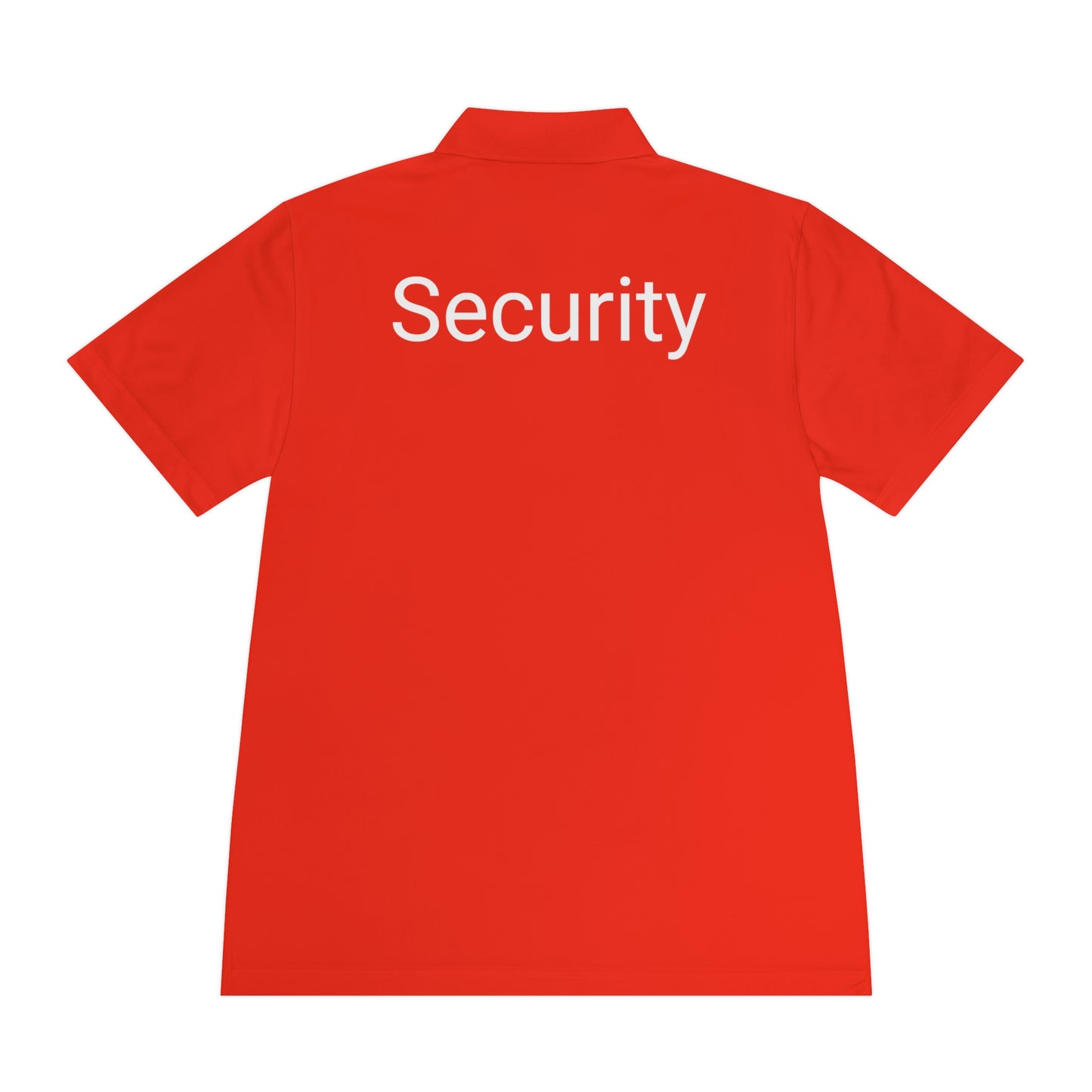 Men's Sport Polo Shirt-Security Aufdruck