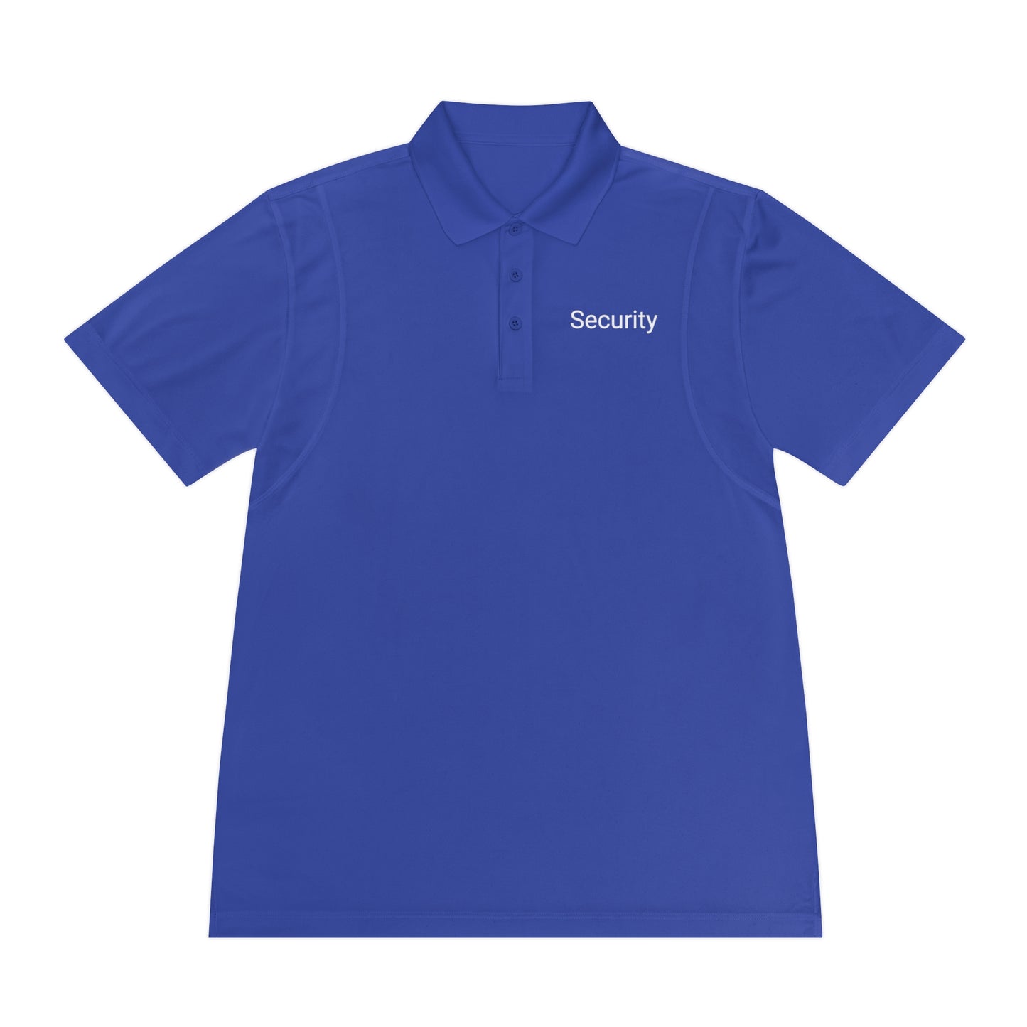 Men's Sport Polo Shirt-Security Aufdruck