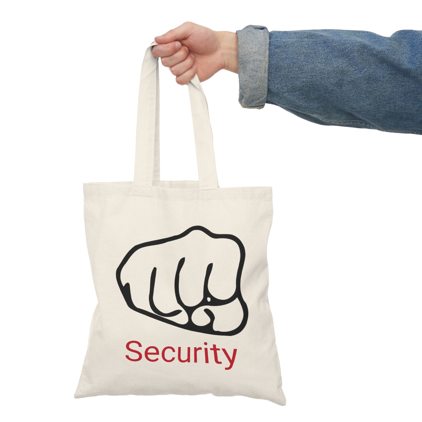 Natürliche Tragetasche "Schlagfertiger Security"