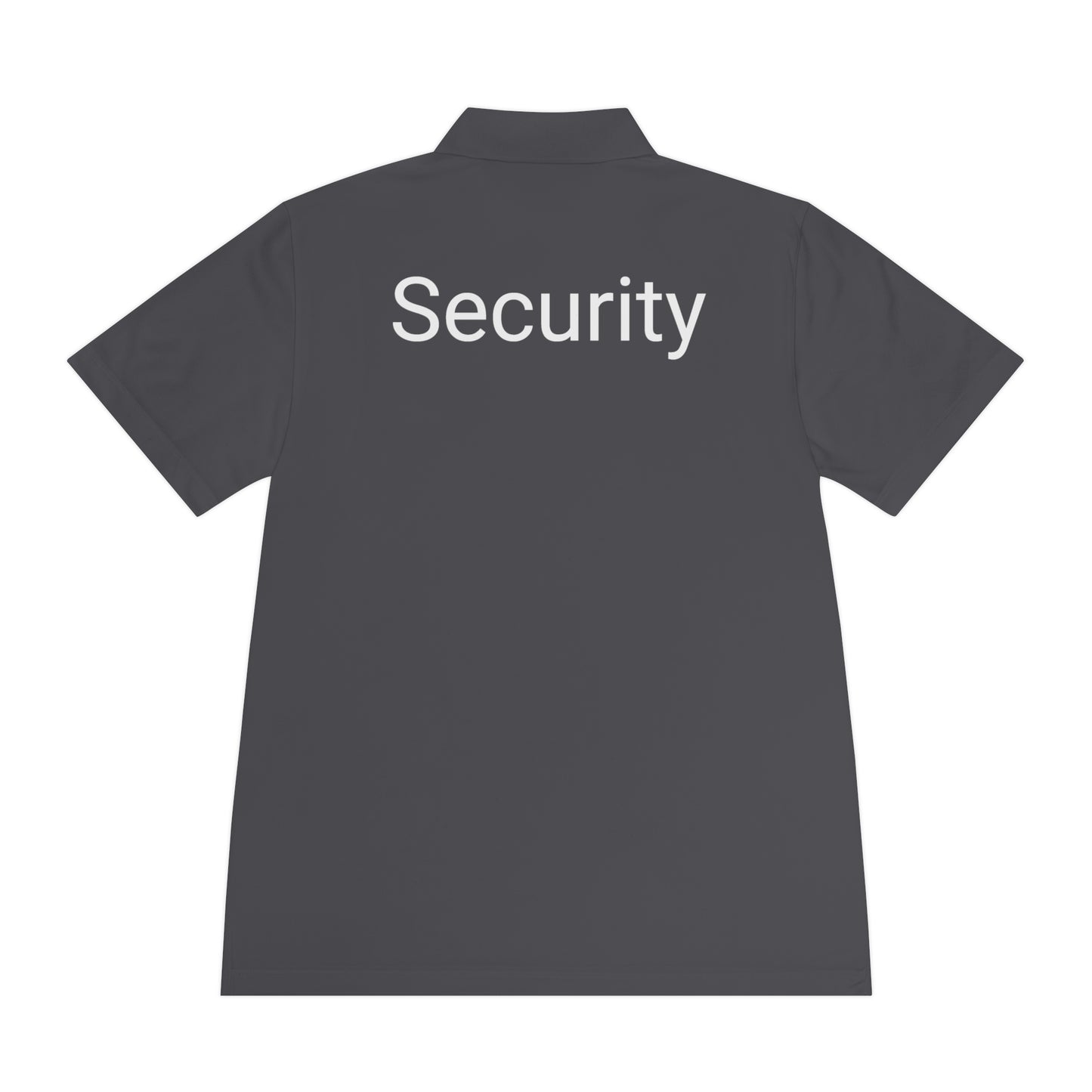 Men's Sport Polo Shirt-Security Aufdruck