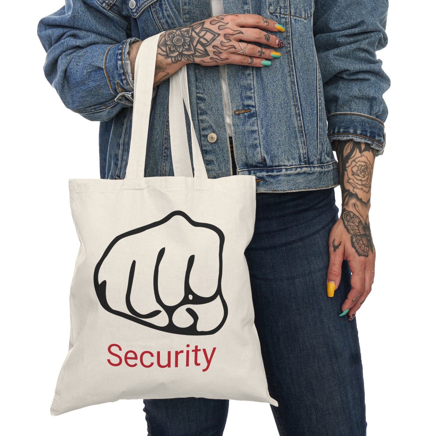 Natürliche Tragetasche "Schlagfertiger Security"
