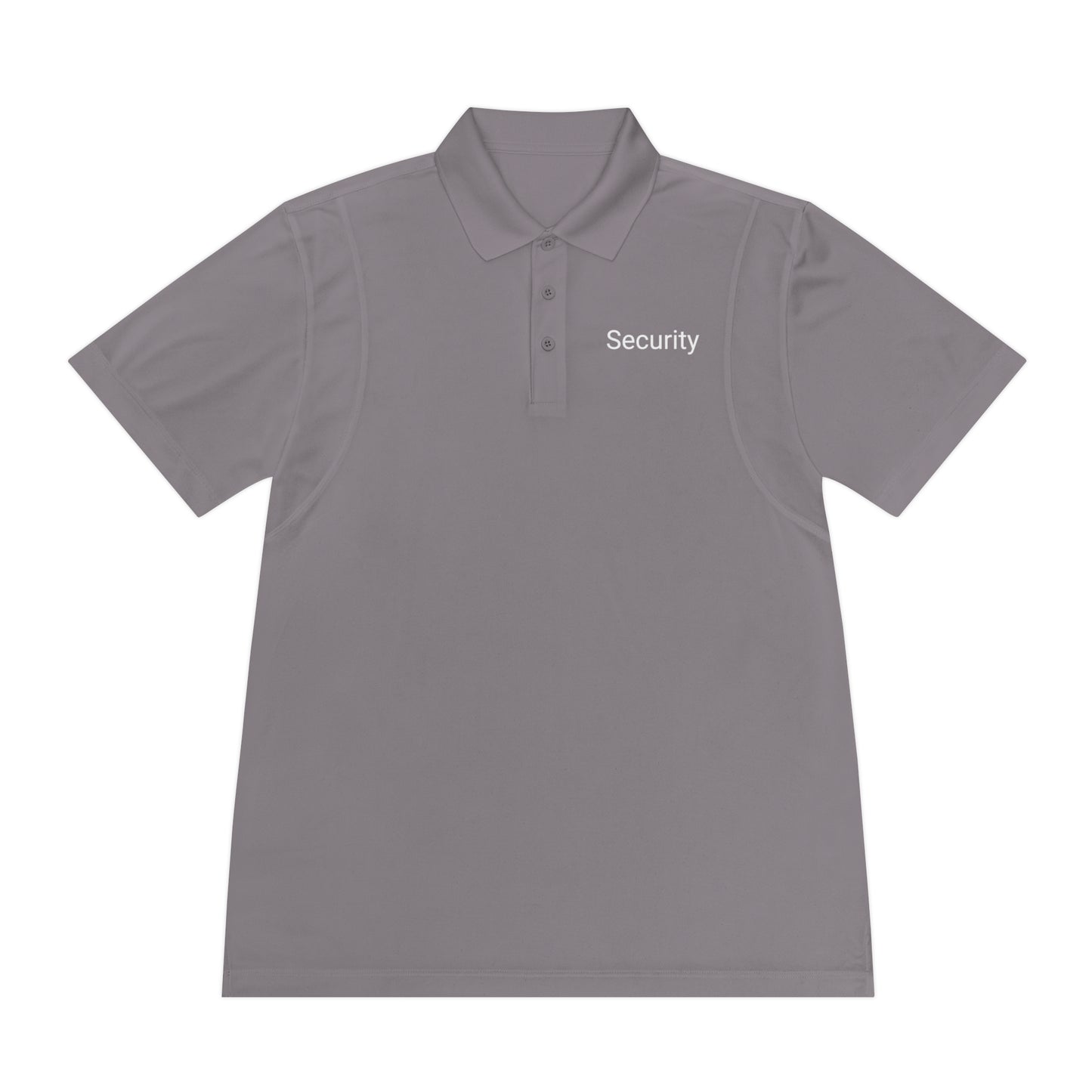 Men's Sport Polo Shirt-Security Aufdruck