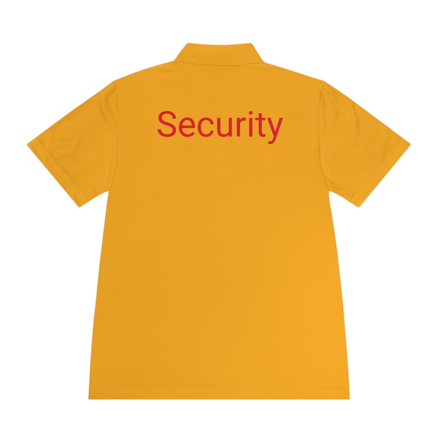 Men's Sport Polo Shirt-Security Aufdruck