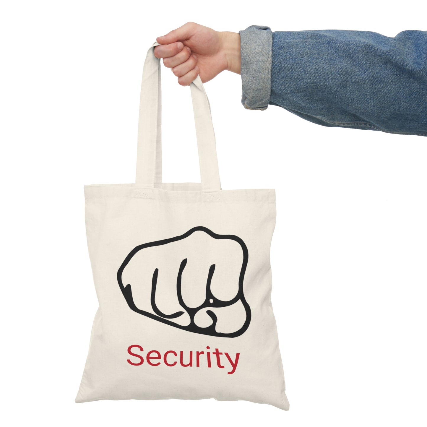Natürliche Tragetasche "Schlagfertiger Security"