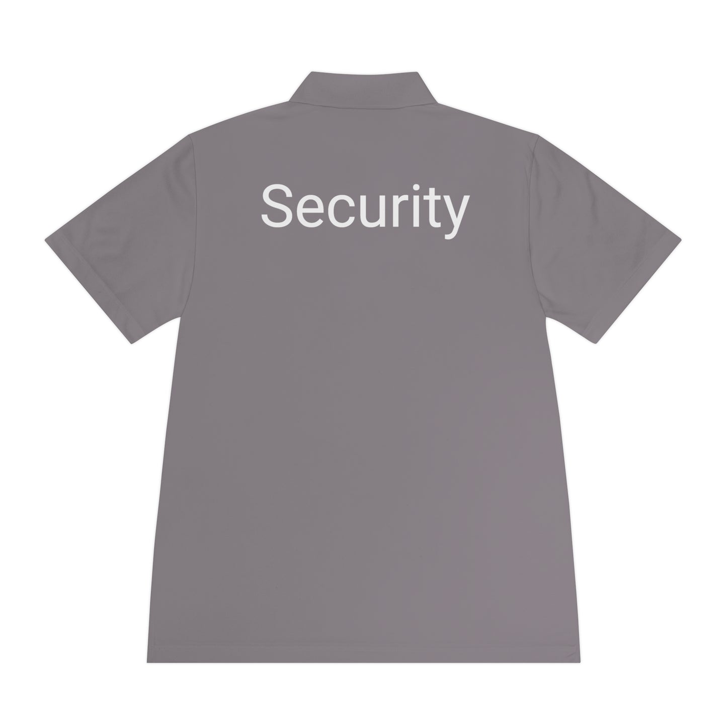Men's Sport Polo Shirt-Security Aufdruck