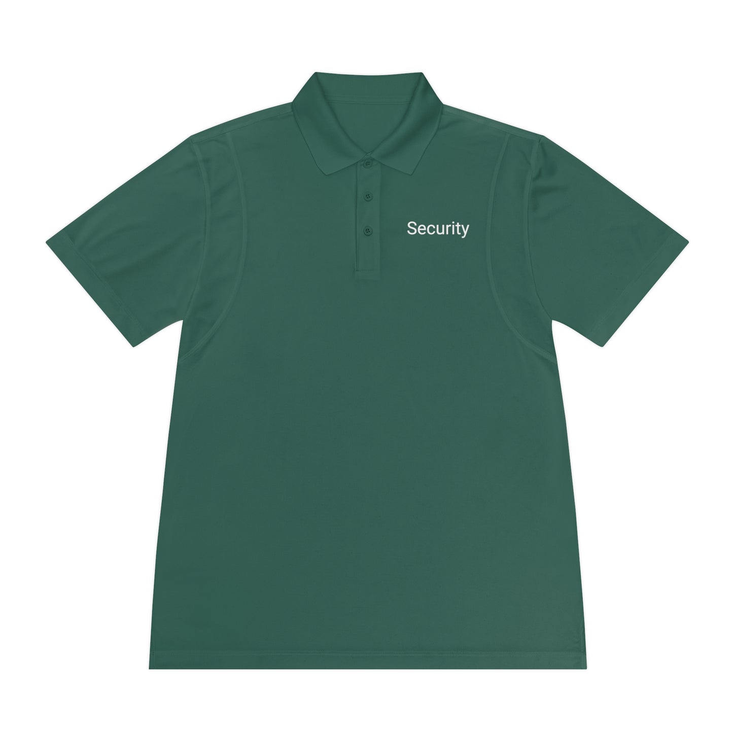 Men's Sport Polo Shirt-Security Aufdruck