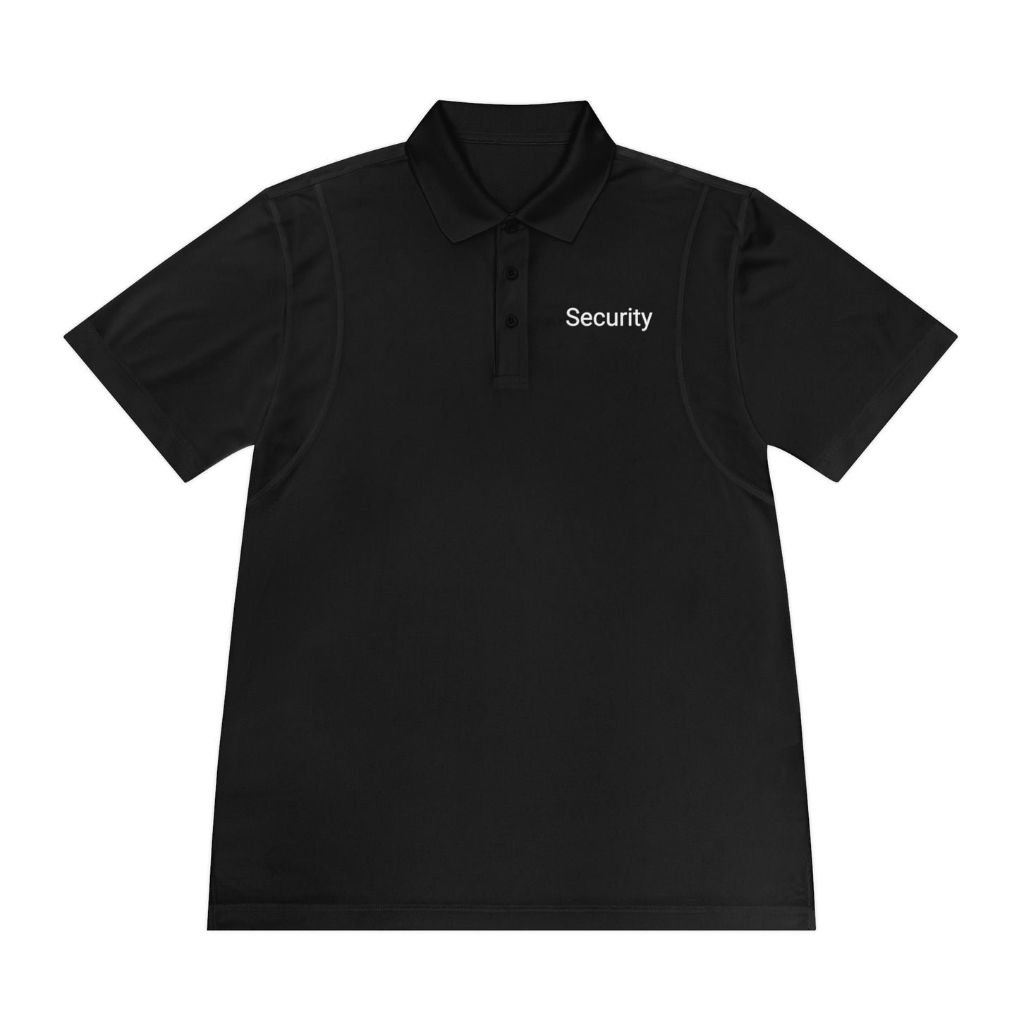 Men's Sport Polo Shirt-Security Aufdruck