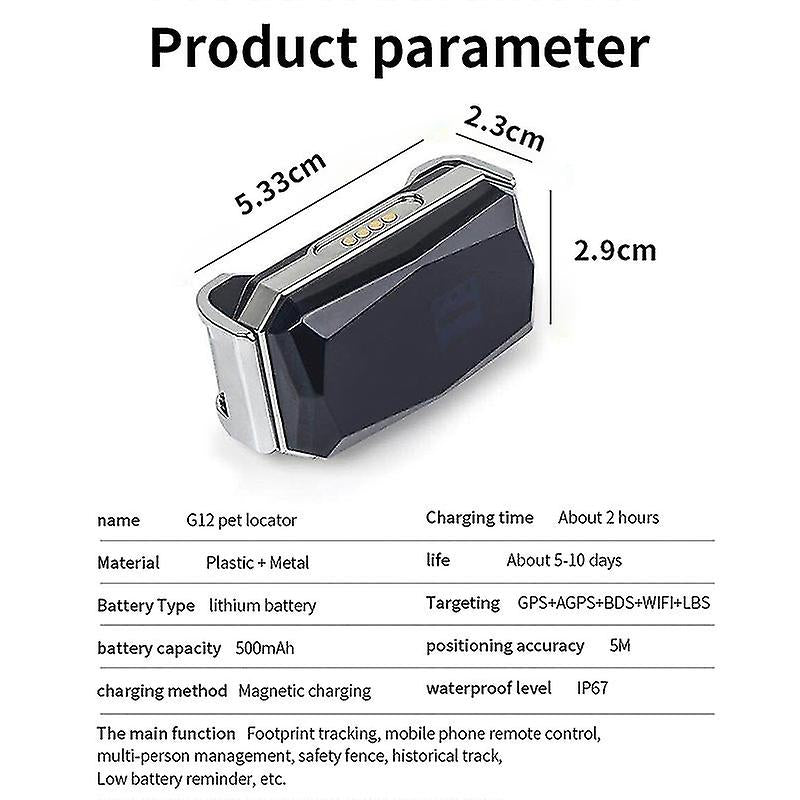 G06 IP67 Wasserdichter Haustier GPS Tracker Dog Locator