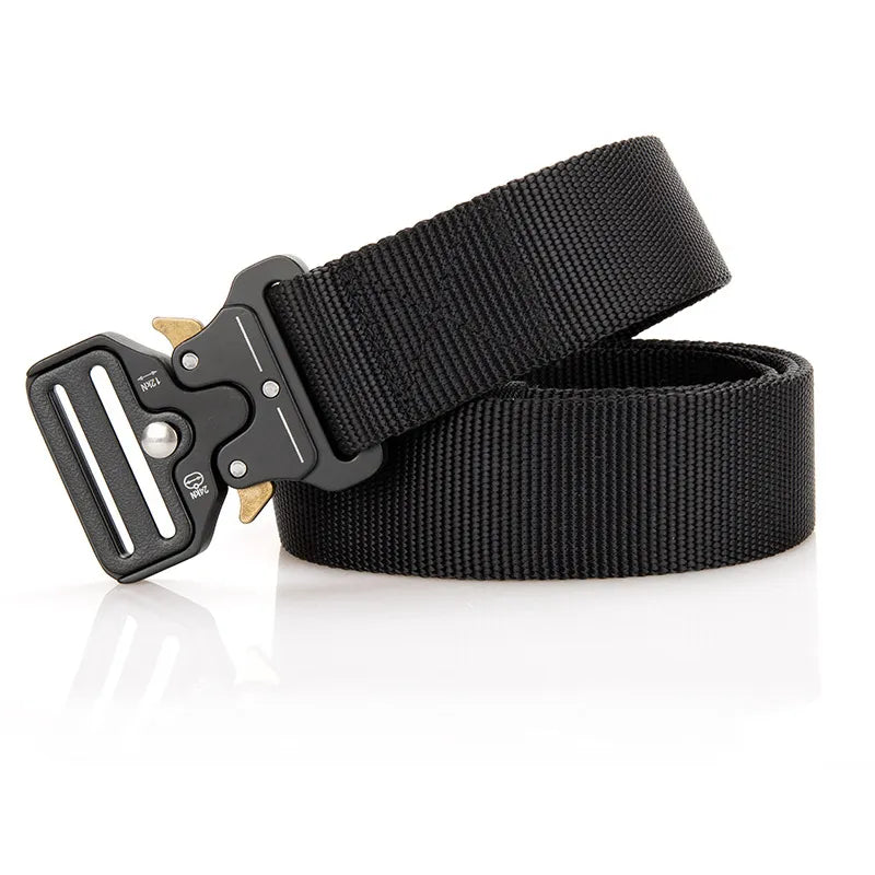 Tactical Belt Military Army Metal Buckle Heavy Duty Combat Belt Outdoor Hunting Training Nylon Belt 125/135CM Wide 3.8/4.3cm