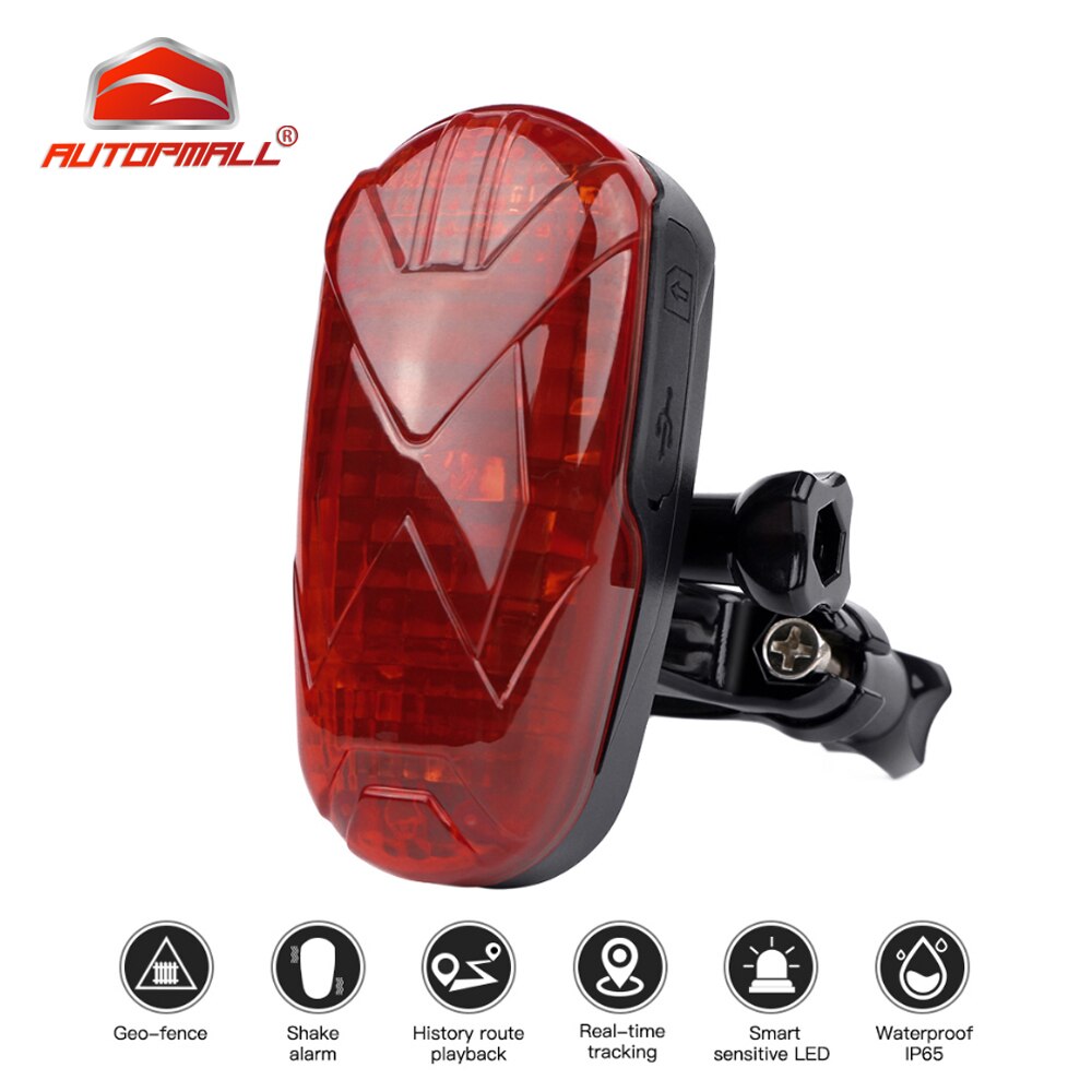 Bicycle GPS Tracker Bike TK906 Locator Long Standby Time Waterproof SOS Overspeed Alarm Bike GPS Tracker Lifetime Free Platform