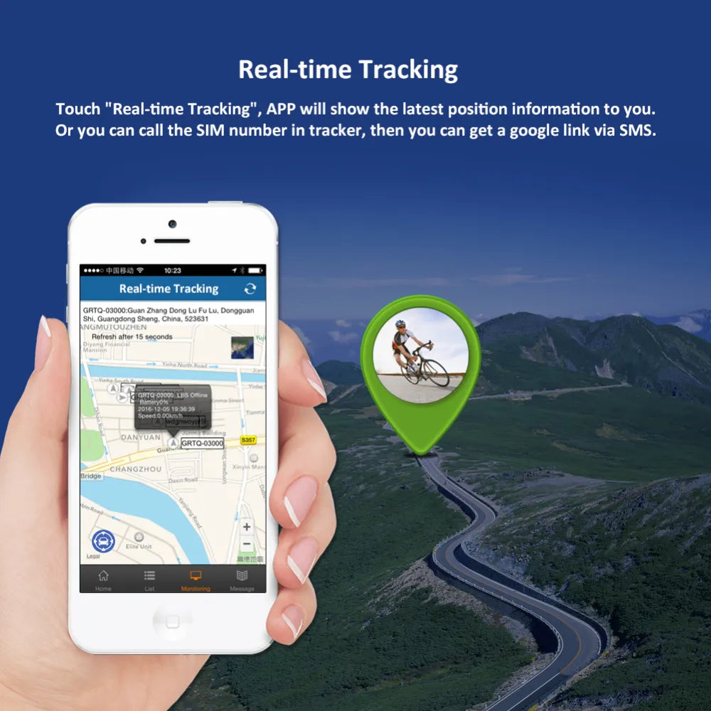 Bicycle GPS Tracker Bike TK906 Locator Long Standby Time Waterproof SOS Overspeed Alarm Bike GPS Tracker Lifetime Free Platform