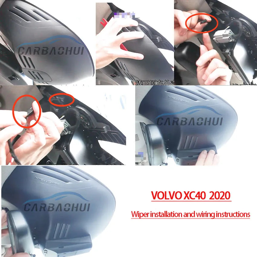 Plug and play Dash Cam for Volvo XC40 XC60 XC90 S60 V60 S90 V90 V40 S80 XC70 Car Dvr UHD Mini Camera WiFi Driving Recorder