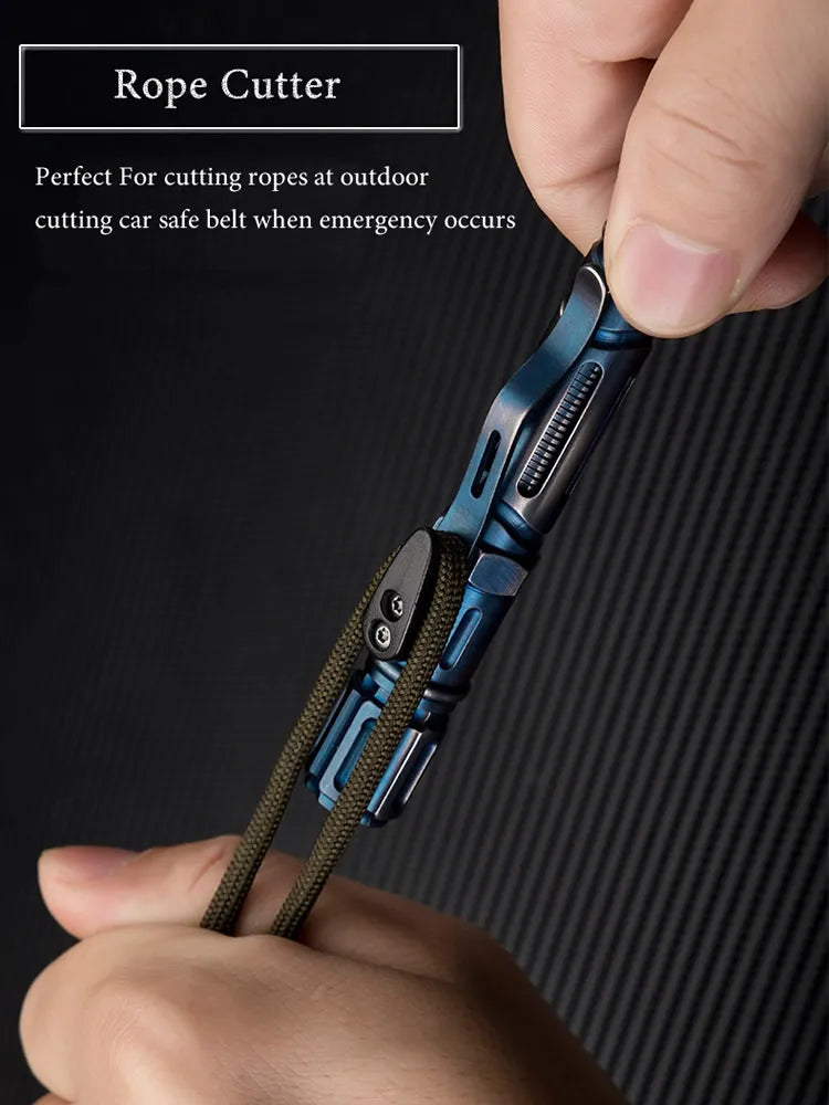 Multi-Function Portable Outdoor Survival Tactical Pen Self Defense Flashlight Emergency Glass Breaker Screwdriver EDC Tool