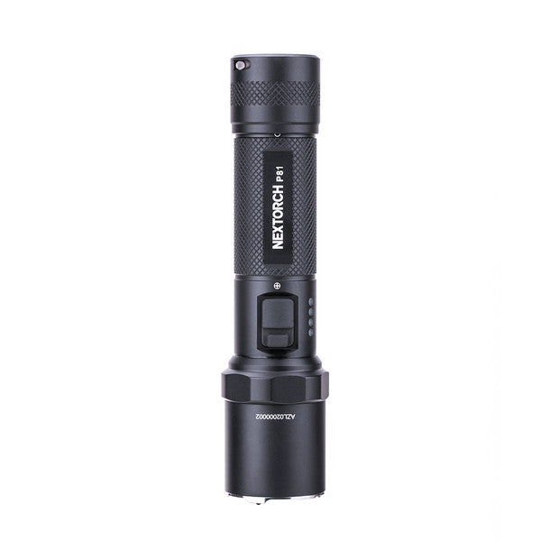 NEXTORCH P81 2.600 Lumen Einsatz LED Taschenlampe, USB-C Akkuladefunktion, Glasbrecher aus Nano-Keramik inkl. 21700 Li-Ion Akku