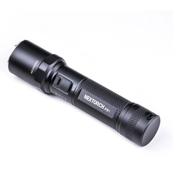 NEXTORCH P81 2.600 Lumen Einsatz LED Taschenlampe, USB-C Akkuladefunktion, Glasbrecher aus Nano-Keramik inkl. 21700 Li-Ion Akku