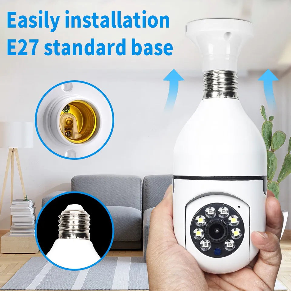 Wifi Camera Bulb 1080P CCTV IWONGOU Lamp Camera 360 Wifi Night Vision with Sd Card Indoor Home Cam