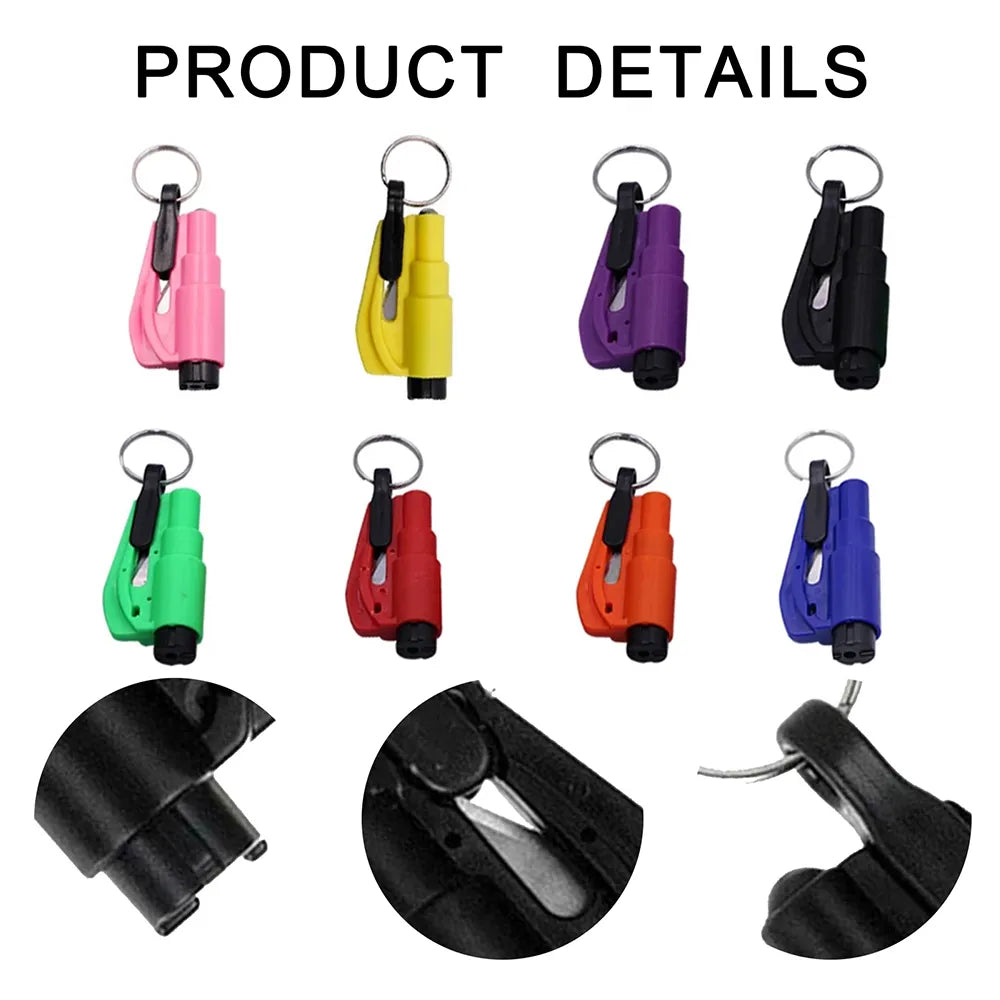 Car Safety Hammer Auto Emergency Glass Window Breaker Seat Belt Cutter Life-Saving Auto Emergency Escape Hammer Survival Whistle
