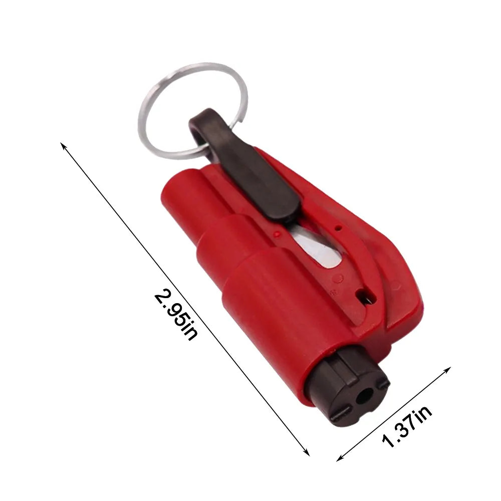 Car Safety Hammer Auto Emergency Glass Window Breaker Seat Belt Cutter Life-Saving Auto Emergency Escape Hammer Survival Whistle
