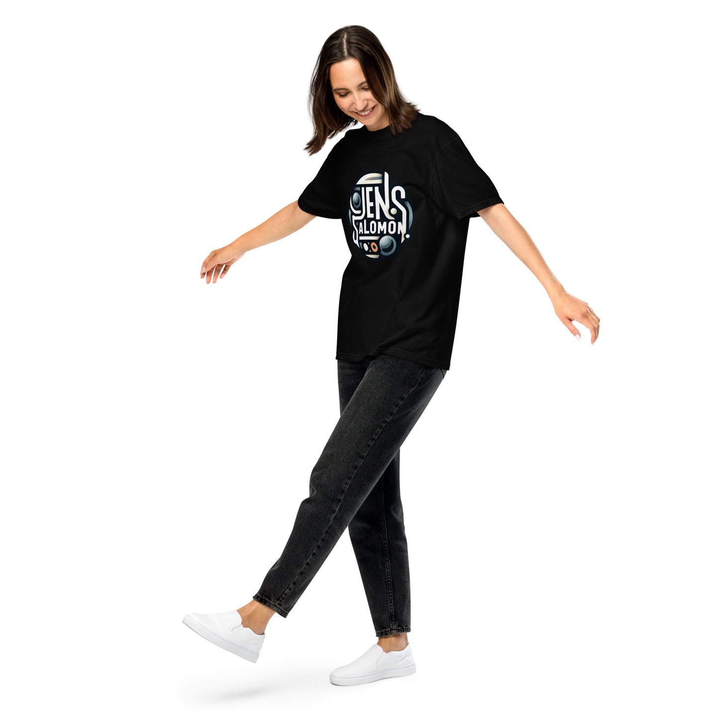 Schweres textilgefärbtes Unisex-T-Shirt