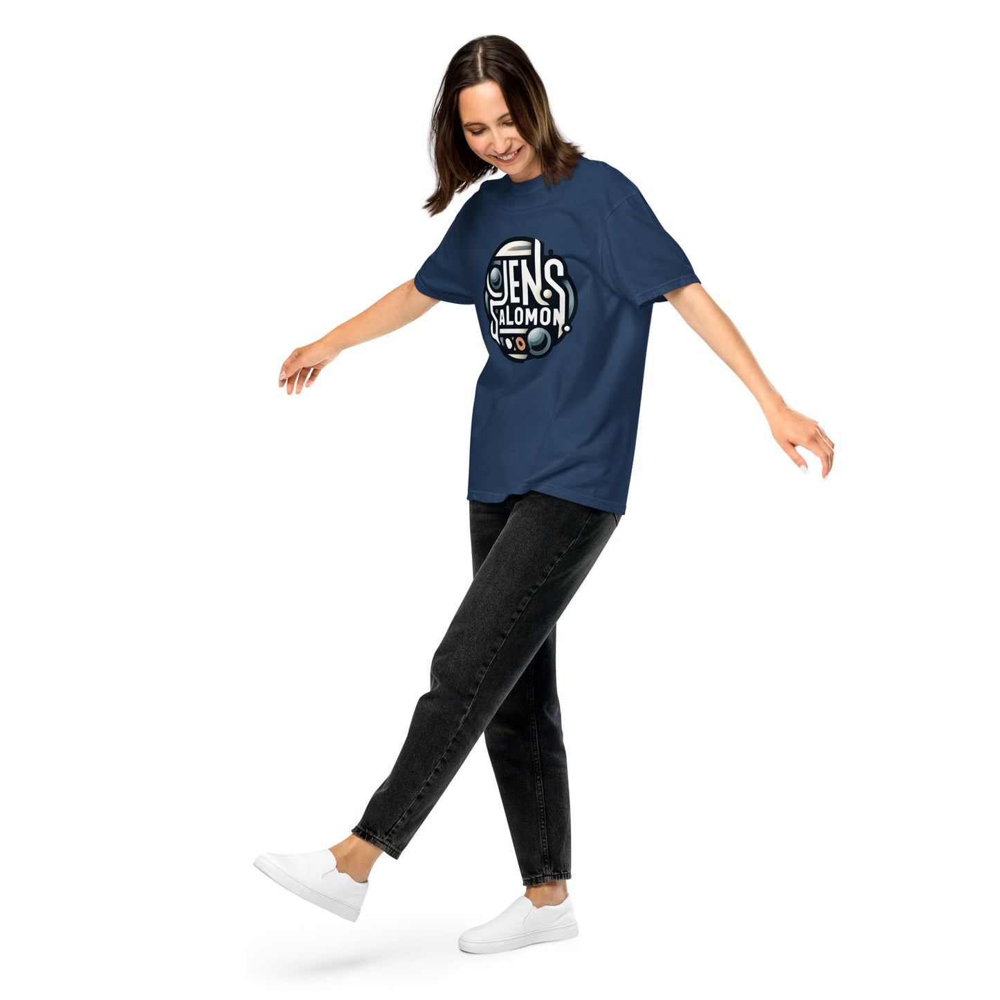 Schweres textilgefärbtes Unisex-T-Shirt