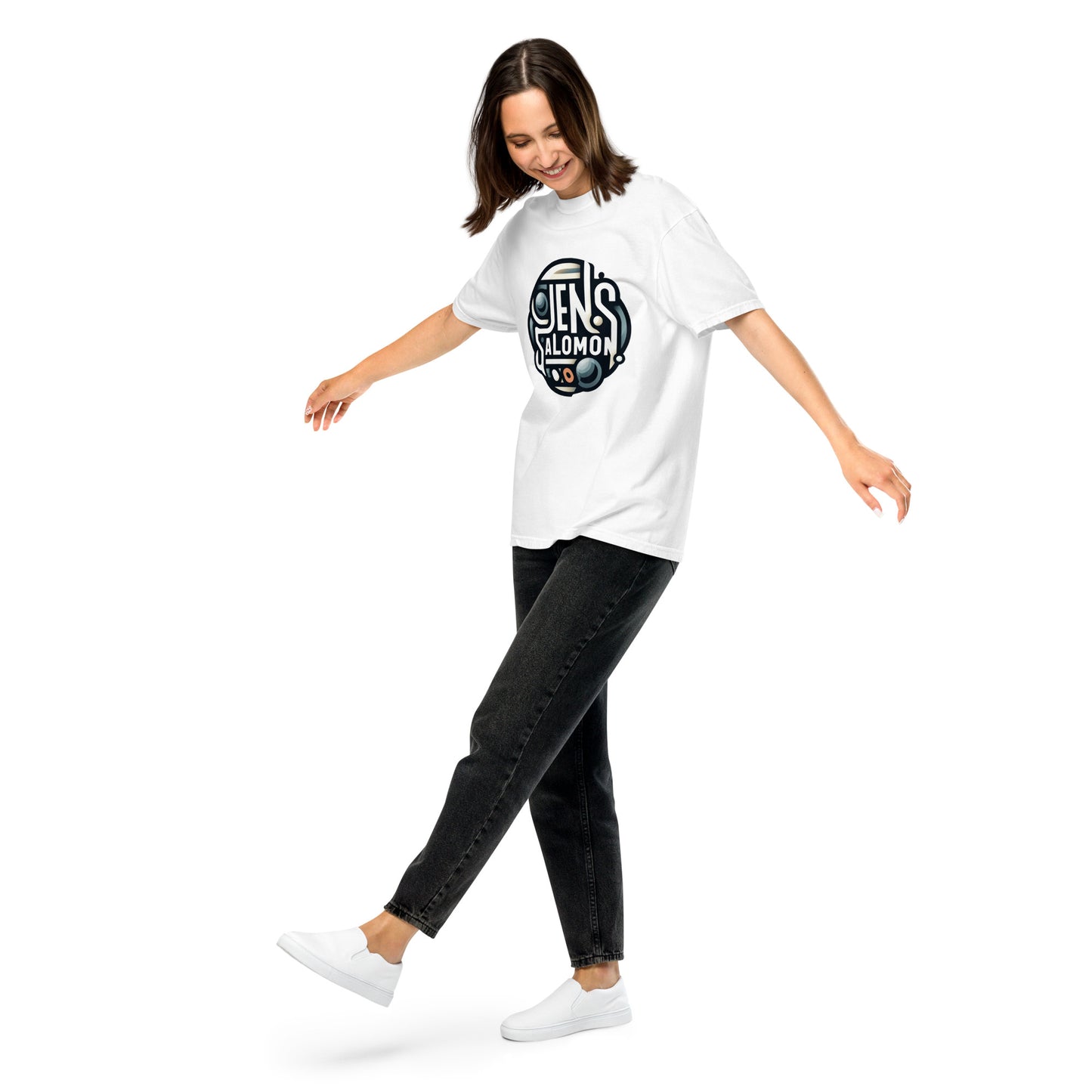 Schweres textilgefärbtes Unisex-T-Shirt