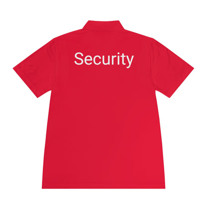 Men's Sport Polo Shirt-Security Aufdruck