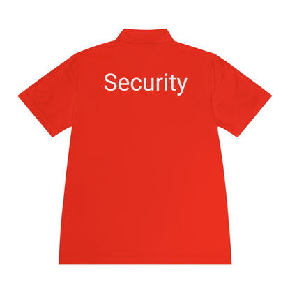Men's Sport Polo Shirt-Security Aufdruck