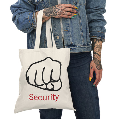 Natürliche Tragetasche "Schlagfertiger Security"