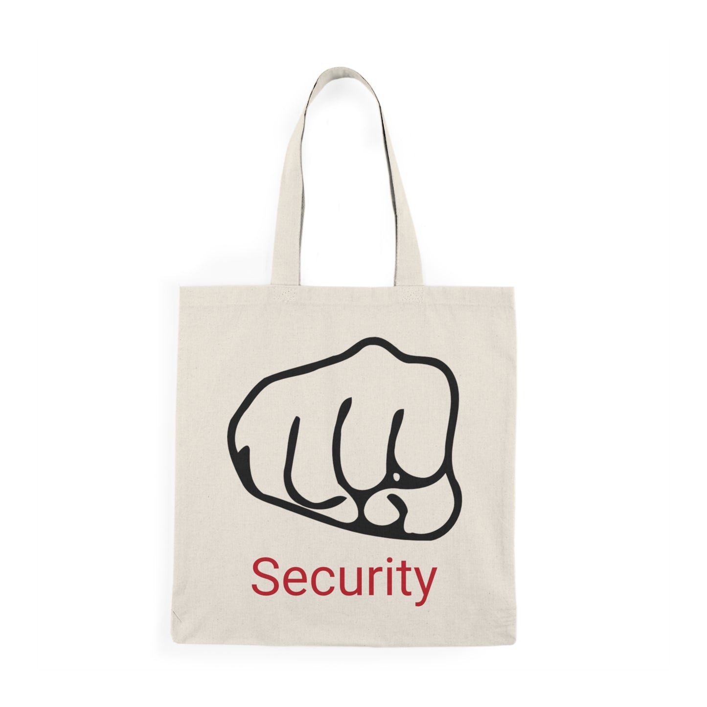 Natürliche Tragetasche "Schlagfertiger Security"
