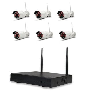 4-Kanal/8-Kanal WLAN DVR 634 "AMGoCam2" Videoüberwachung (1TB Festplatte) mit 850nm HD Wand-Kamera