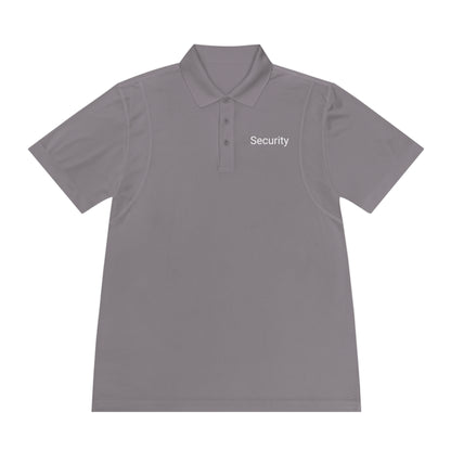 Men's Sport Polo Shirt-Security Aufdruck