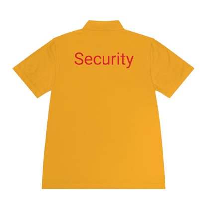 Men's Sport Polo Shirt-Security Aufdruck