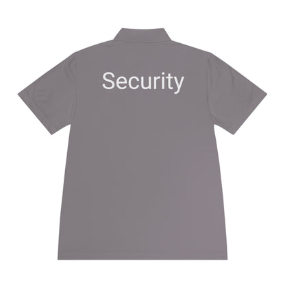 Men's Sport Polo Shirt-Security Aufdruck