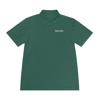 Men's Sport Polo Shirt-Security Aufdruck