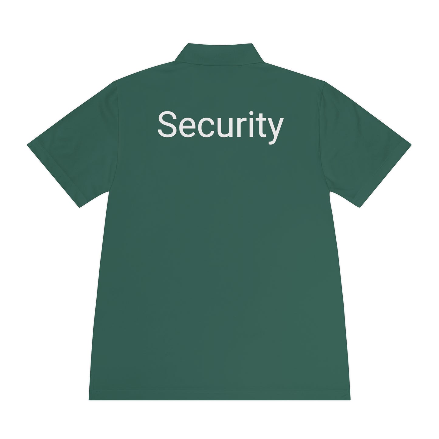 Men's Sport Polo Shirt-Security Aufdruck