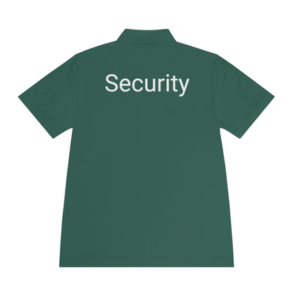 Men's Sport Polo Shirt-Security Aufdruck