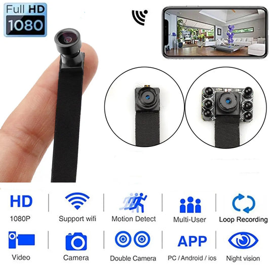 WIFI Network Webcam IP P2P Cam HD Mini DIY Wide Angle Lens Wireless Module Motion Activated Surveillance Camera Support TF Card